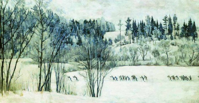 Сочинение по картине: Юон - "Лыжная экскурсия"